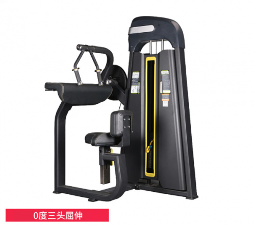 X-RIVALFITNESS 健身房商用力量器械 0度三頭屈伸訓(xùn)練器
