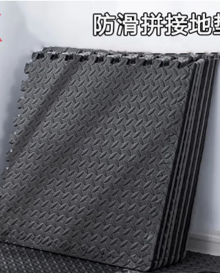 健身地墊 家用健身房地板訓(xùn)練隔音防滑 60cm*60cm(6片裝)