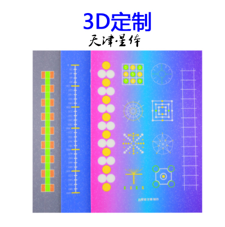 健身房專用地膠室內(nèi)私教體適能感統(tǒng)訓(xùn)練定制地墊pvc塑膠運(yùn)動(dòng)地板（定制）