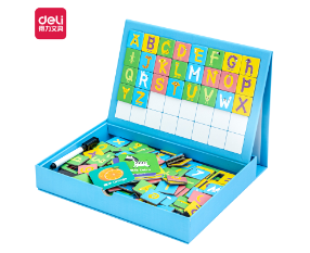 力（deli）74550磁力拼圖(字母數(shù)字認(rèn)知)(混)(盒) 一盒 SKU：ECS011209